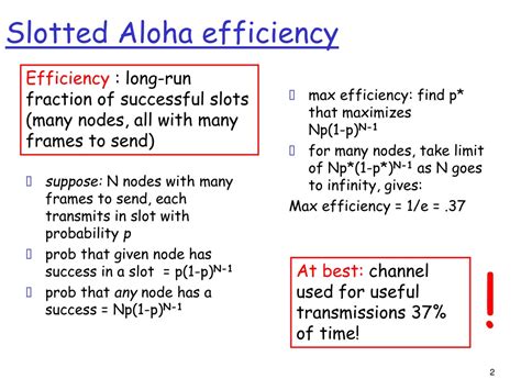 slotted aloha efficiency